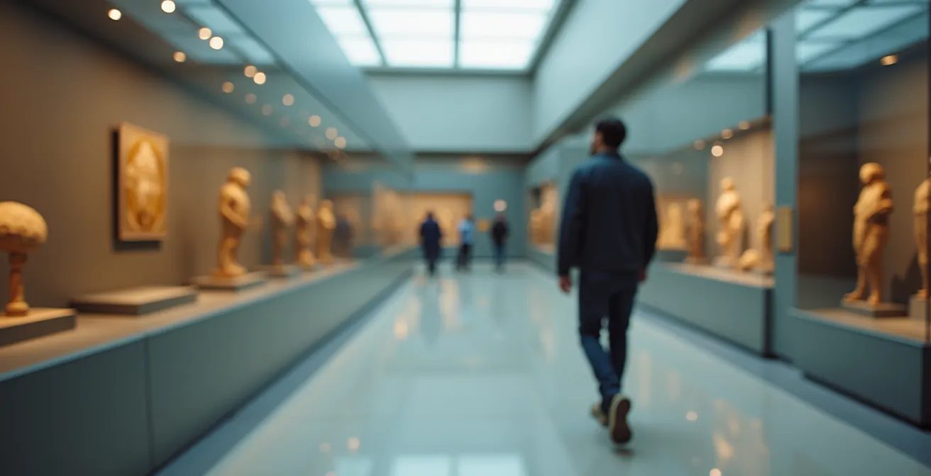 Museumsbesucher erkundet Ausstellung in ungewöhnlicher Reihenfolge und gewinnt eine neue Perspektive